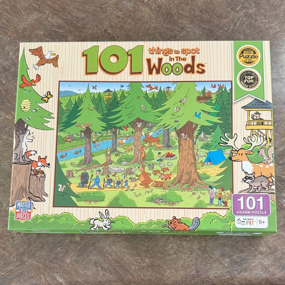 101 Things to Spot in the Woods Puzzle - Green